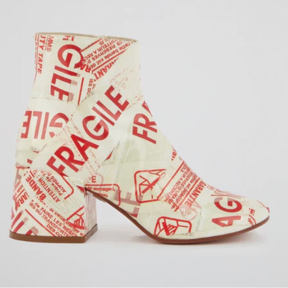 Maison Margiela fragile flared heel boots size 39